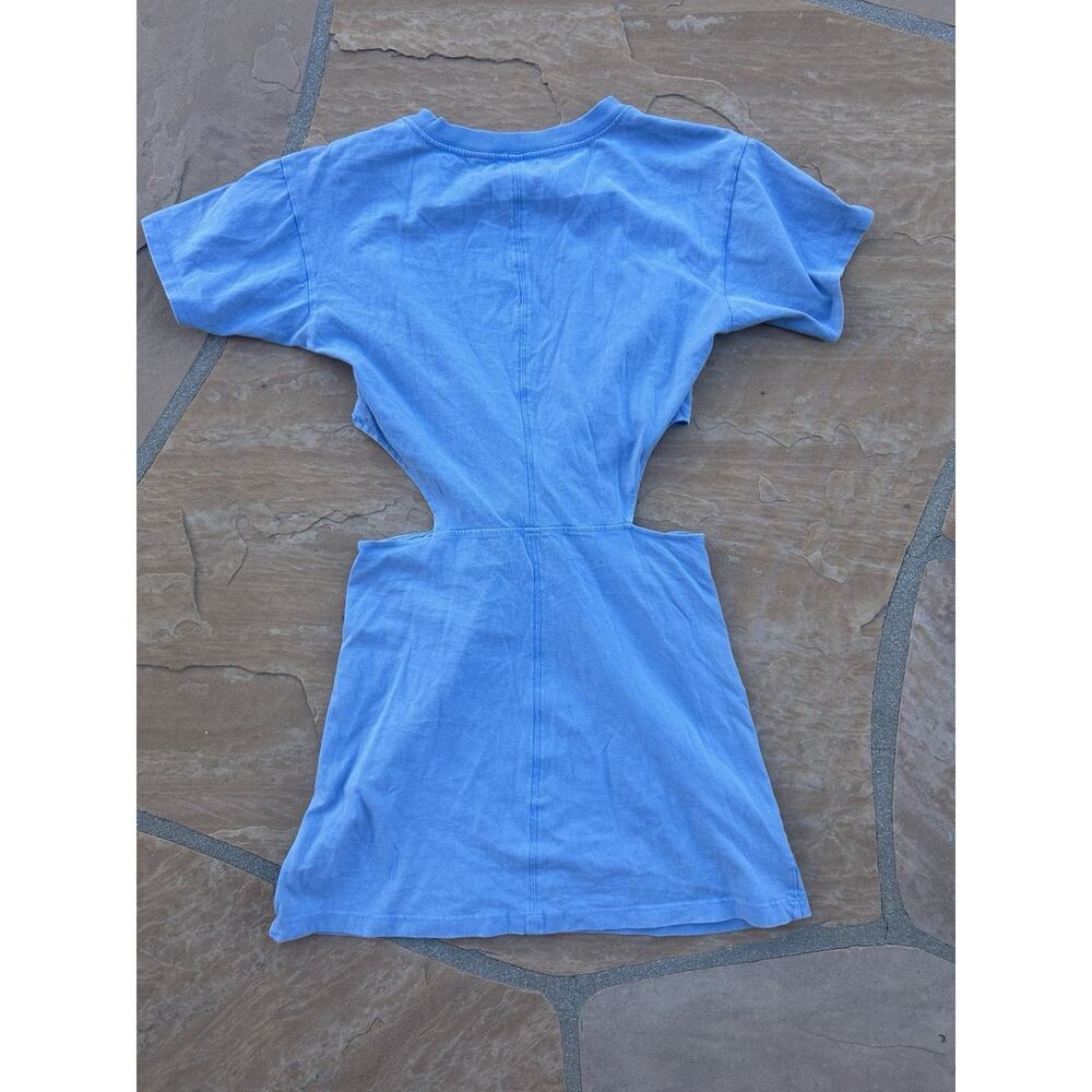 L SPACE Lost Winds Mini Dress in Aura Twist Front Cotton Lightweight Summer M ES - Picture 5 of 5